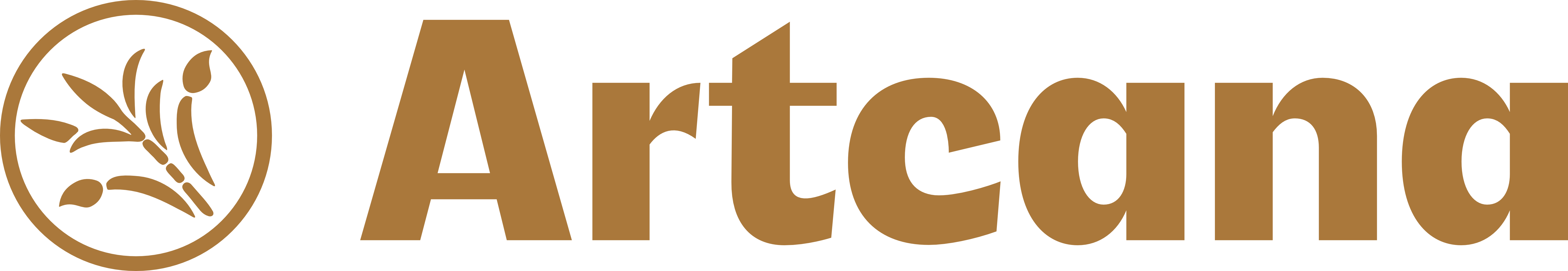Logotipo Artcana na cor marrom