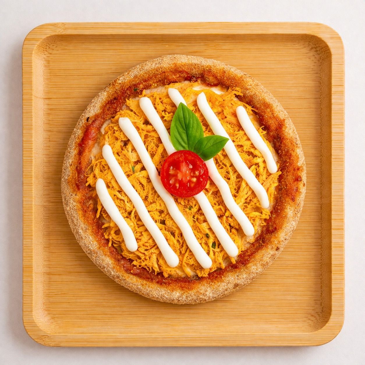 Mini pizza integral de frango com requeijão zero lactose