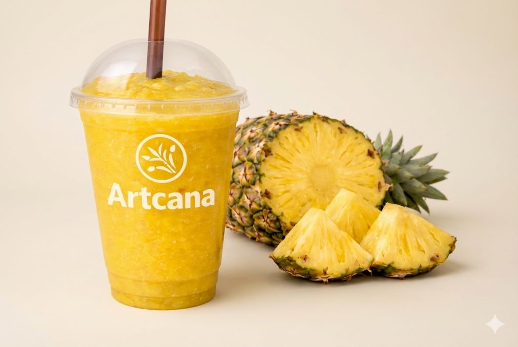 Caldo de cana com abacaxi