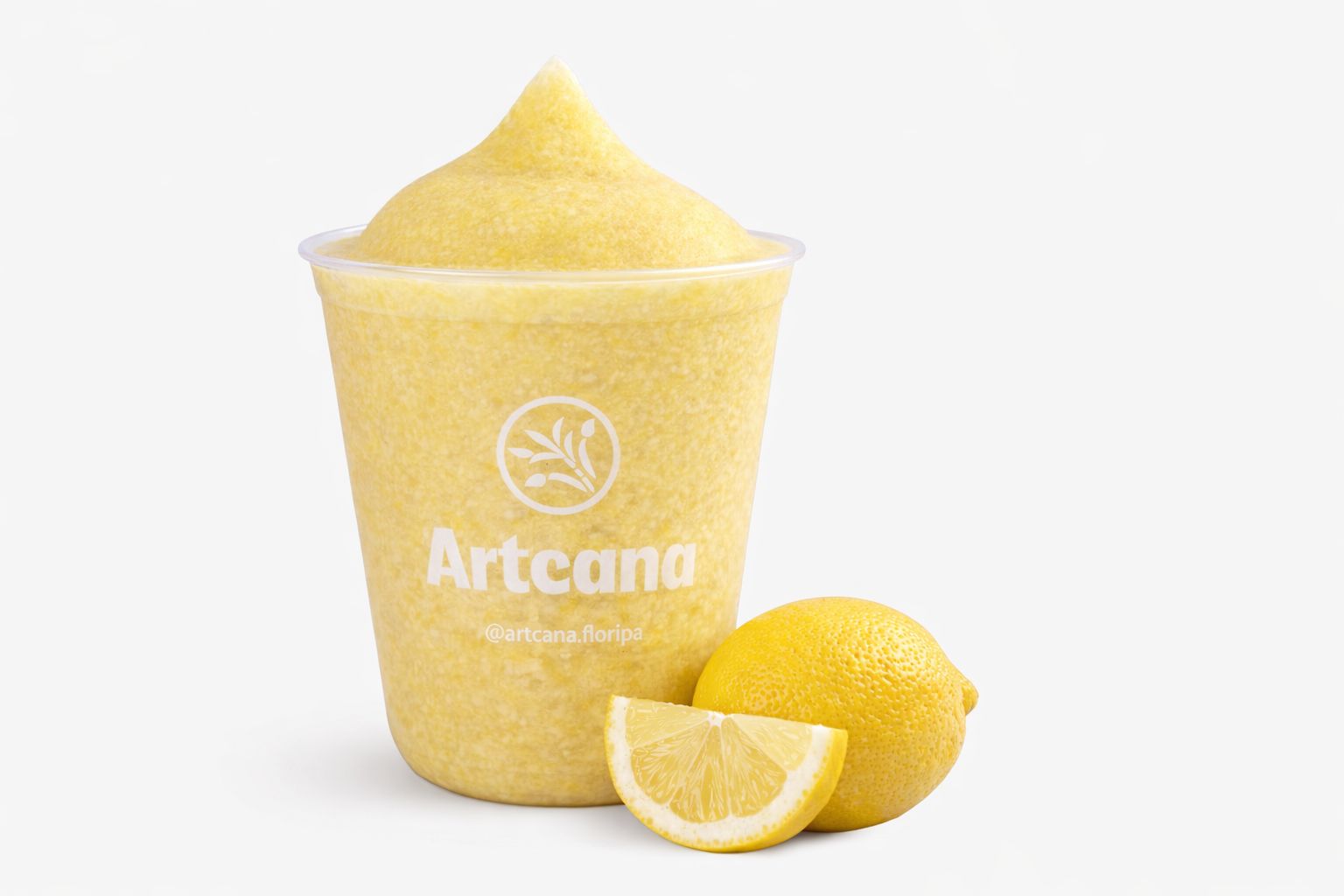 Frozen de caldo de cana com limão siciliano